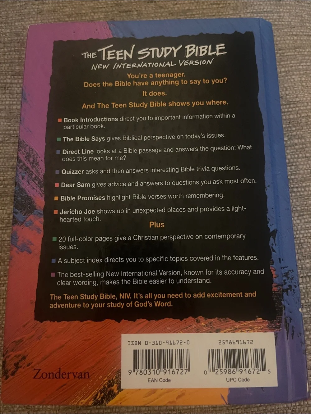 Vintage Teen Study Bible (hardback). NIV